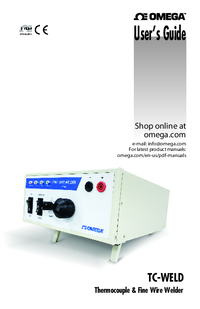 Thumbnail of document Manual - TC-WELD Fine Wire and Thermocouple Welder